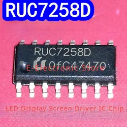 LED 디스플레이 스크린 드라이버 IC 칩, RUC7258D, RUC7258DH4, SOP16, 10 개/몫