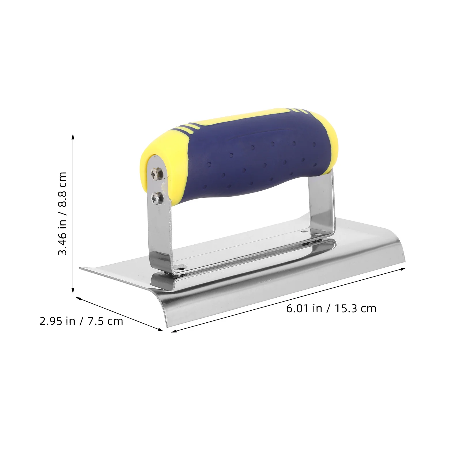 أداة إصلاح جدار الزاوية من الفولاذ المقاوم للصدأ - مجرفة يدوية لتشطيب الحوائط الجافة والحلاقة والتجصيص للحواف الناعمة - أدوات خرسانية