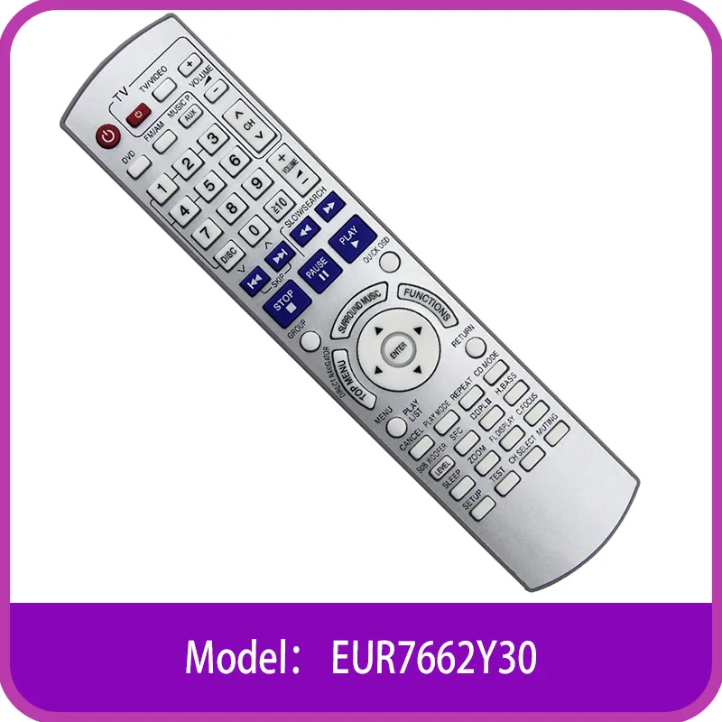 EUR7662Y30 Remote Control for Panasonic DVD Receiver Home Theater Stereo System SA-HT740 SA-HT743 SA-HT940 SA-HT744 SA-HT740P