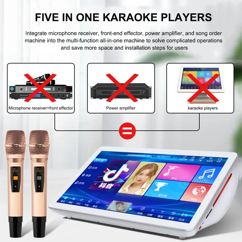 2025 Perfect Quality Colorful Karaoke Players Platinum Karaoke Player Portable Karaoke Player