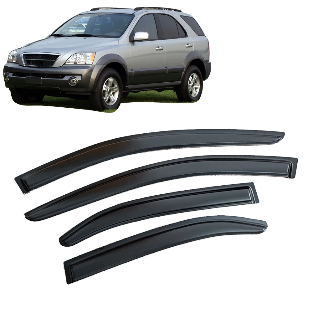 Window Visor for KIA SORENTO BL 2003 2004 2005 2006 2007 Wind Deflectors Rain Guards Door Visor Vent Shades Ventvisor Sun Rain