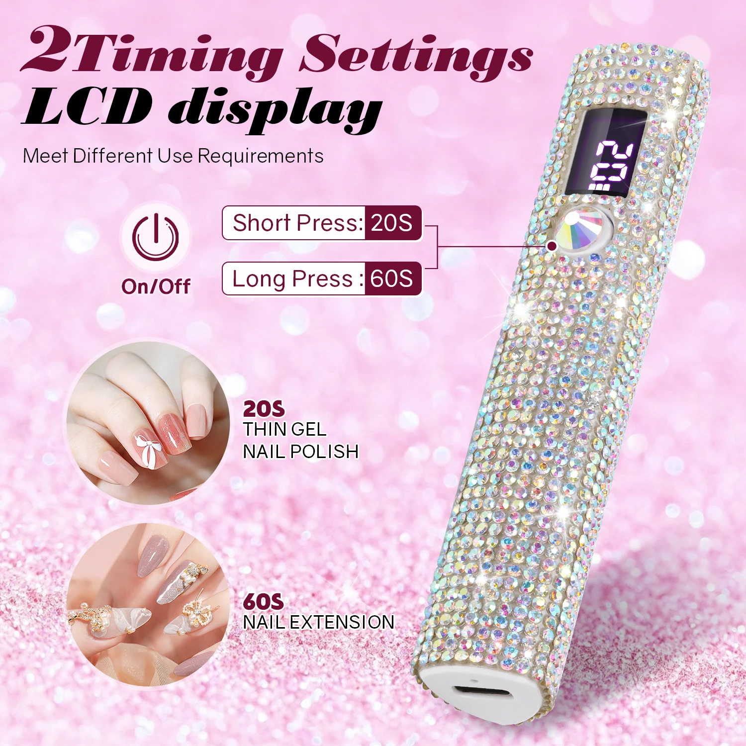 المحمولة البسيطة الأشعة فوق البنفسجية مسمار مصباح ل هلام البولندية سريعة الجافة مصباح يدوي القلم USB مسمار مجفف آلة الأشعة فوق البنفسجية LED مسمار مصباح لأدوات هلام الورنيش