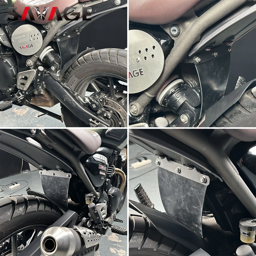 الجبهة الخلفية الحاجز المعانقة قطعة من نسيج لسرعة 400 تشويش إذاعي 400X 2024-2025 الذيل واقيات الطين غطاء امتصاص الصدمات درع Speed400