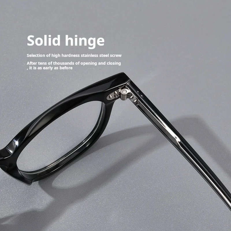 TFTB Luxury Retro Acetate Men and Women Glasses Fashion Trend Eyewear Square Round Optical Prescription Eyeglasses Frame 139mm - Image 4