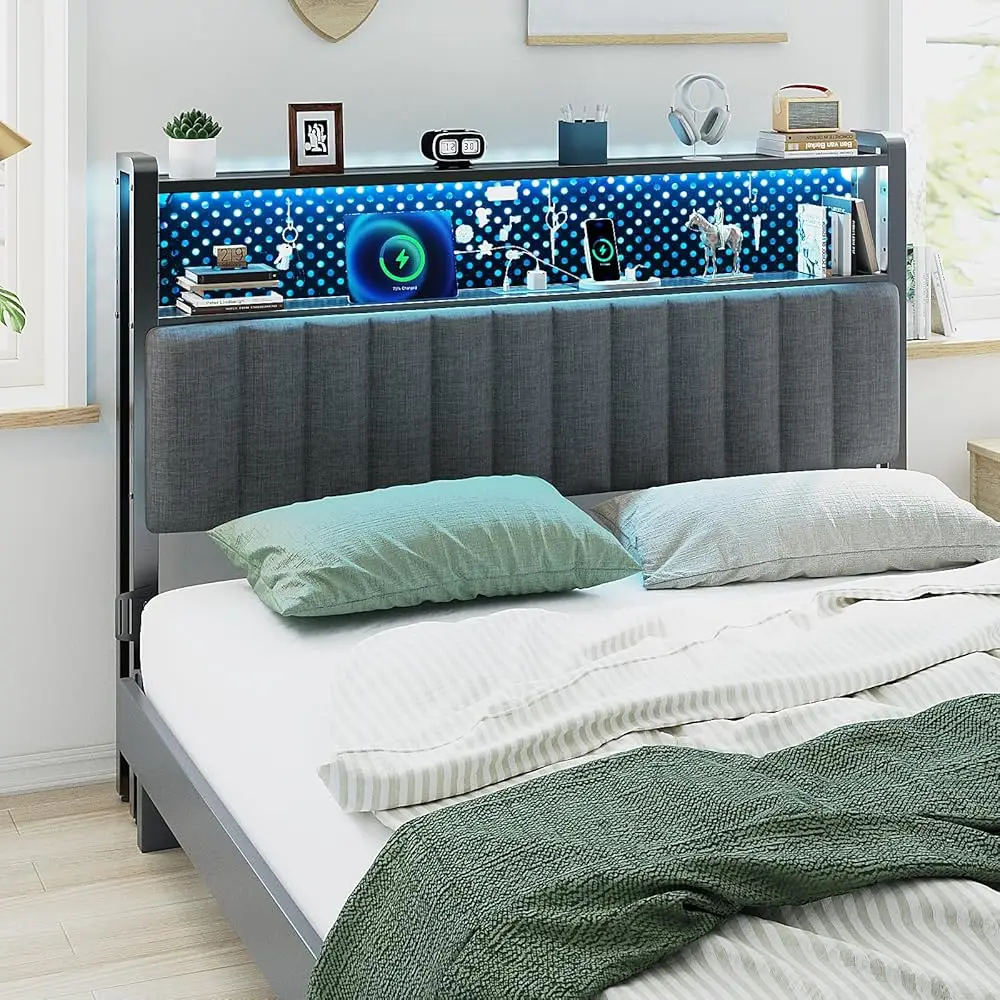 

Прикроватный столик с зарядной станцией, узкая тумбочка с 2 ящиками, компактный прикроватный столик для гостиной, для небольших помещений