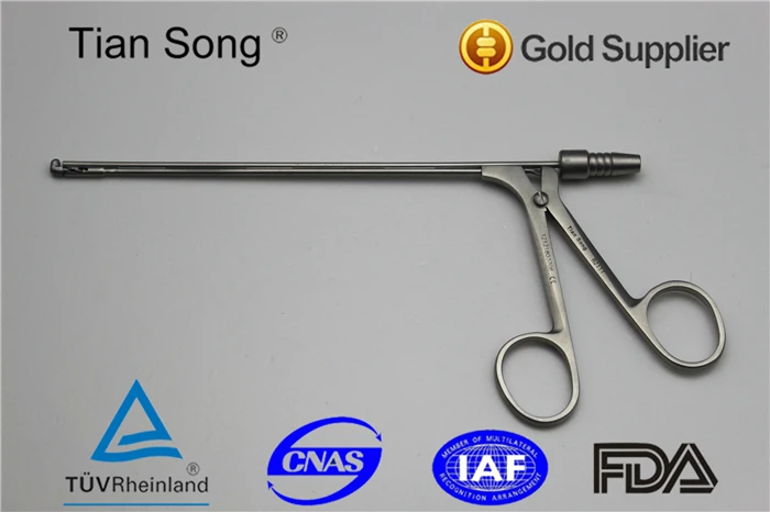 

Nasal endoscope forceps wih suction tub for ENT