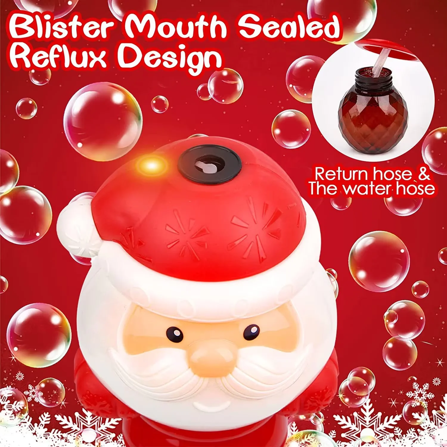 Halloween Bubble Stick Electric Bubble Machine Glowing Pumpkin Snowman Santa Claus Magic Stick Children\'s Christmas Toy Gift