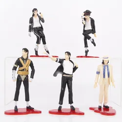 5pcs/set Michael Jackson PVC Action Figure Model Toys 11cm