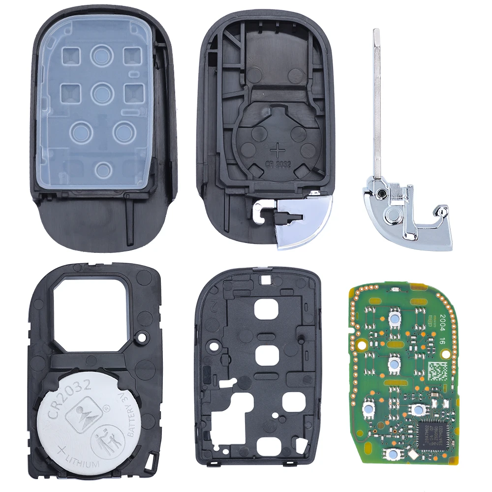 KEYECU KR5TP-4 Keyless Go Smart Remote Key 4B/5B FSK 433.92MHz 4A Chip Fob do Honda Accord Civic HRV 2022 2023 (Original Board)