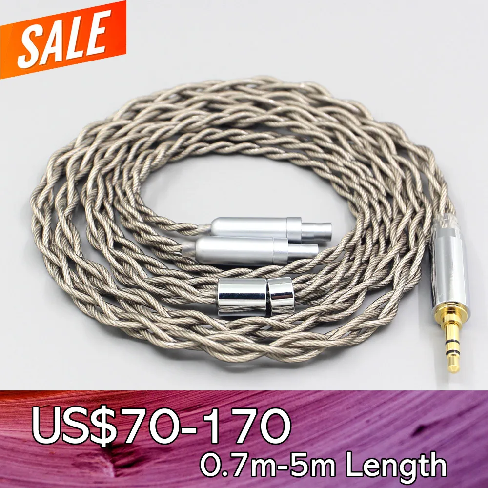 

99% Pure Silver + Graphene Silver Plated Shield Earphone Cable For Sennheiser HD800 HD800s HD820s HD820 Dharma D1000 LN007933