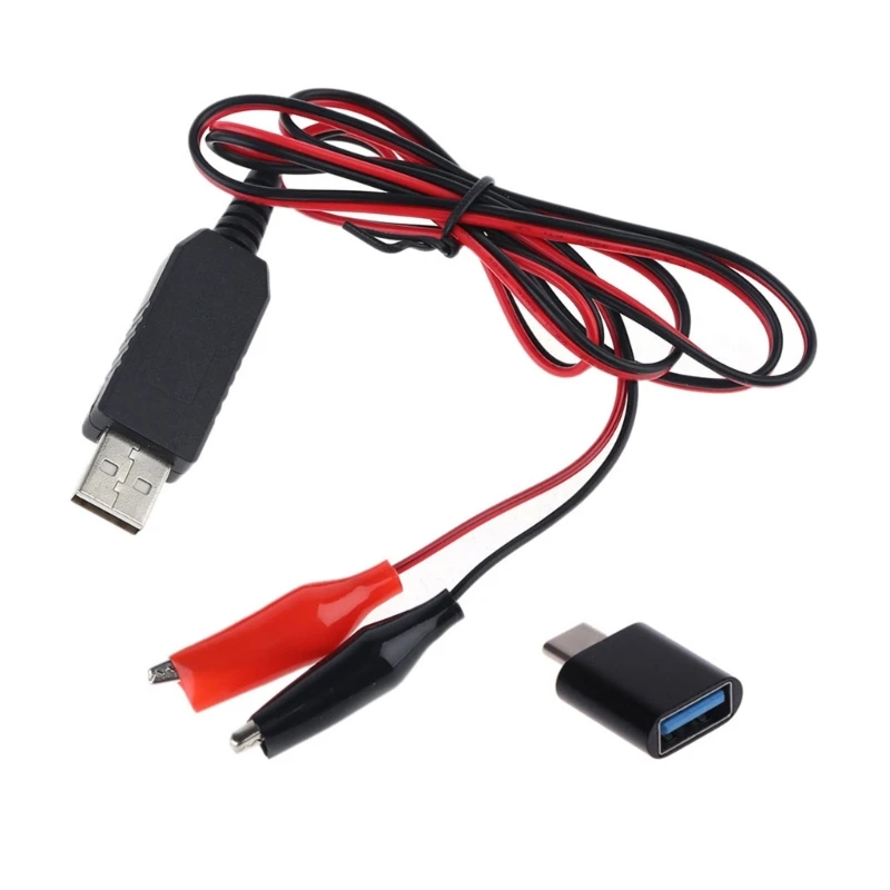 Type C USB 5V to 3V AA/AAA/C/D Battery Eliminators Cable Battery Power Supply Cable For Led Light Electric Toy Remote Dropship