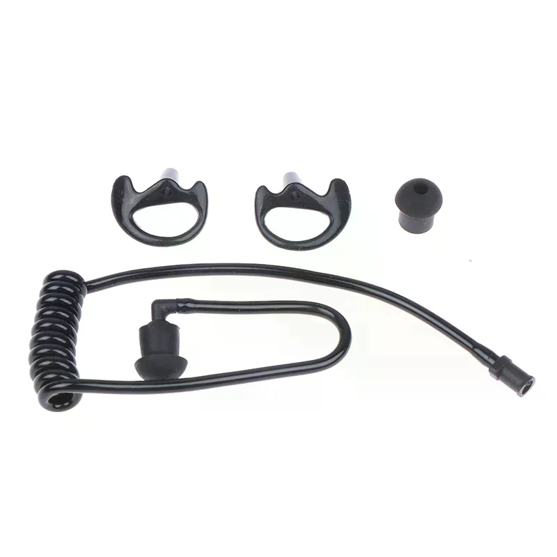 Air Tube Walkie Talkie Earphone Replacement For Radio Earpiece Headset Spring
