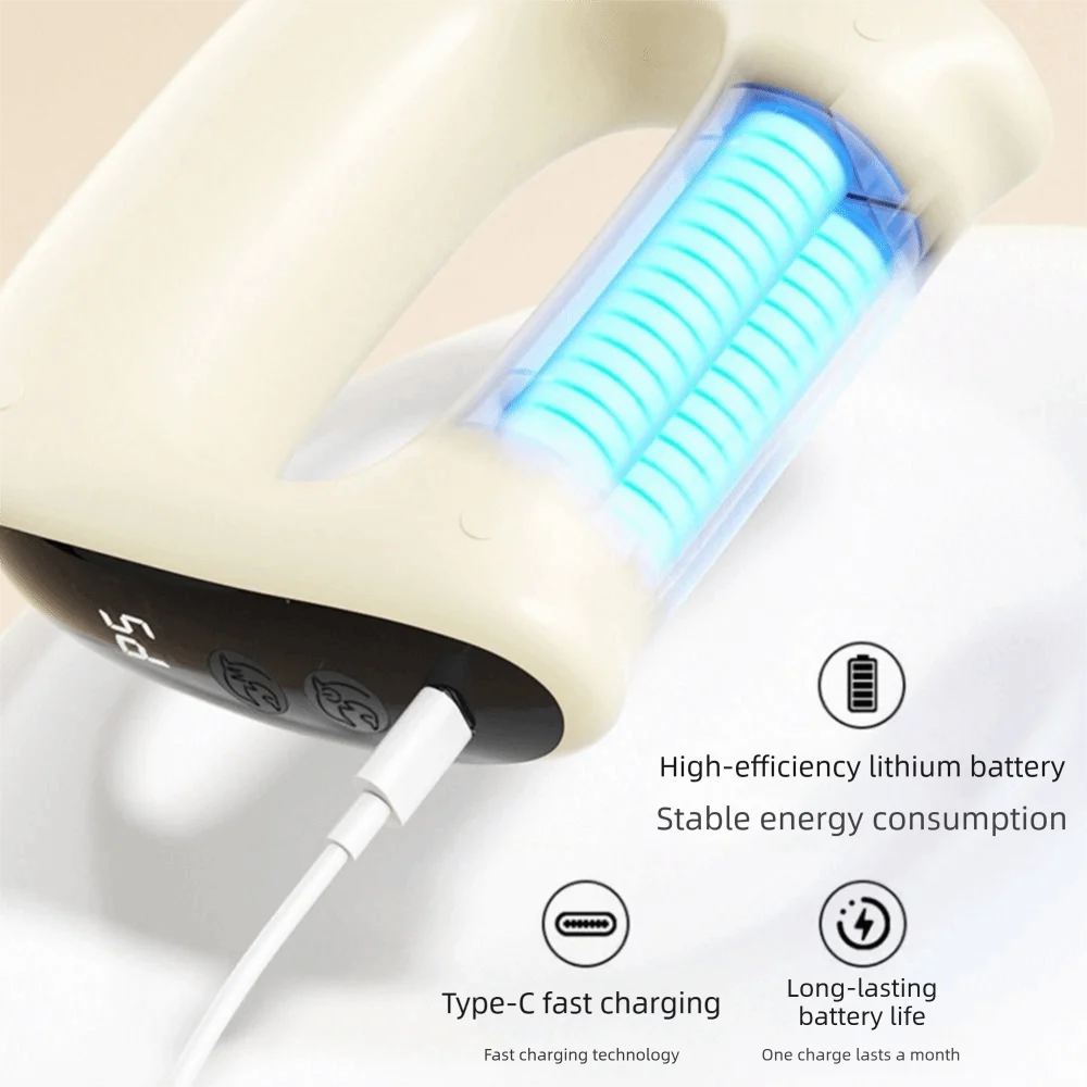 Deep Tissue Vibration Fascia Ring 5 Modes Adjustable Speed Electric Massage Tool Comfortable Heating Muscle Massage Device