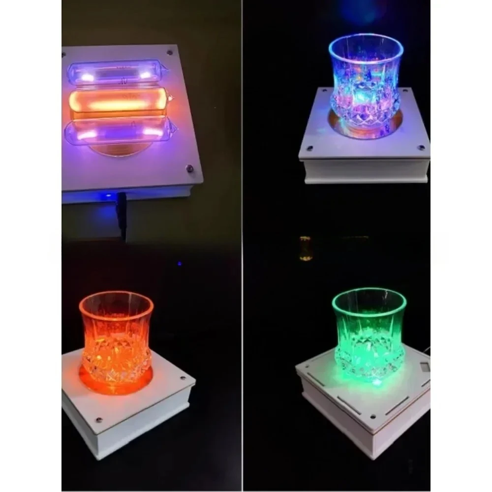 New Tesla Coil Vacuum Lighting Special Magical Cup Magic Prop Creative Lamp Stand Technology Toy