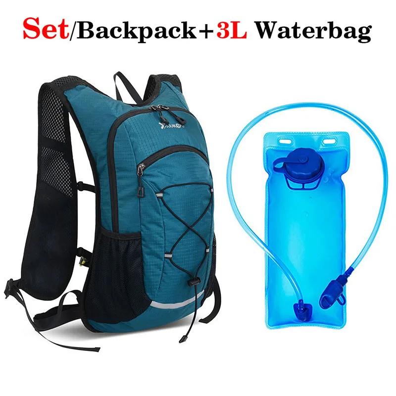 

Hiking Cycling Water Bag Backpack 3L Outdoor Off-road Water Bladder Knapsack Wear-resistant Stress Relieving Hydrating Daypack