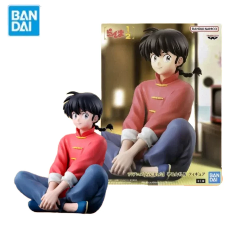 

Original Bandai Banpresto Anime Ranma 1/2 Saotome Relax Time Ranma PVC Action Figure Collectible Model ToyBirthday FestivalGifts