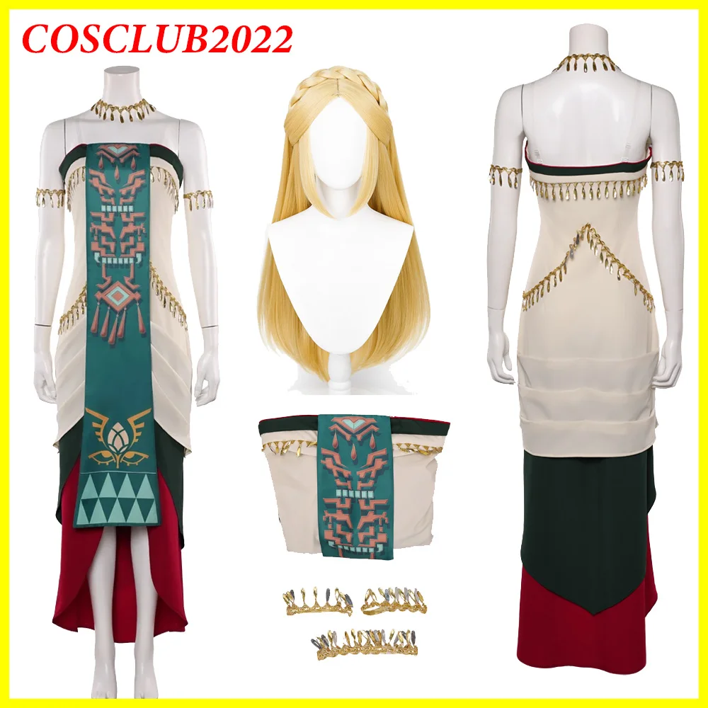 

Фэнтези Соня косплей костюм принцессы парик мультфильм ссылка платье для ролевых игр ожерелье нарукавные повязки наряд Хэллоуин карнавальный женский костюм