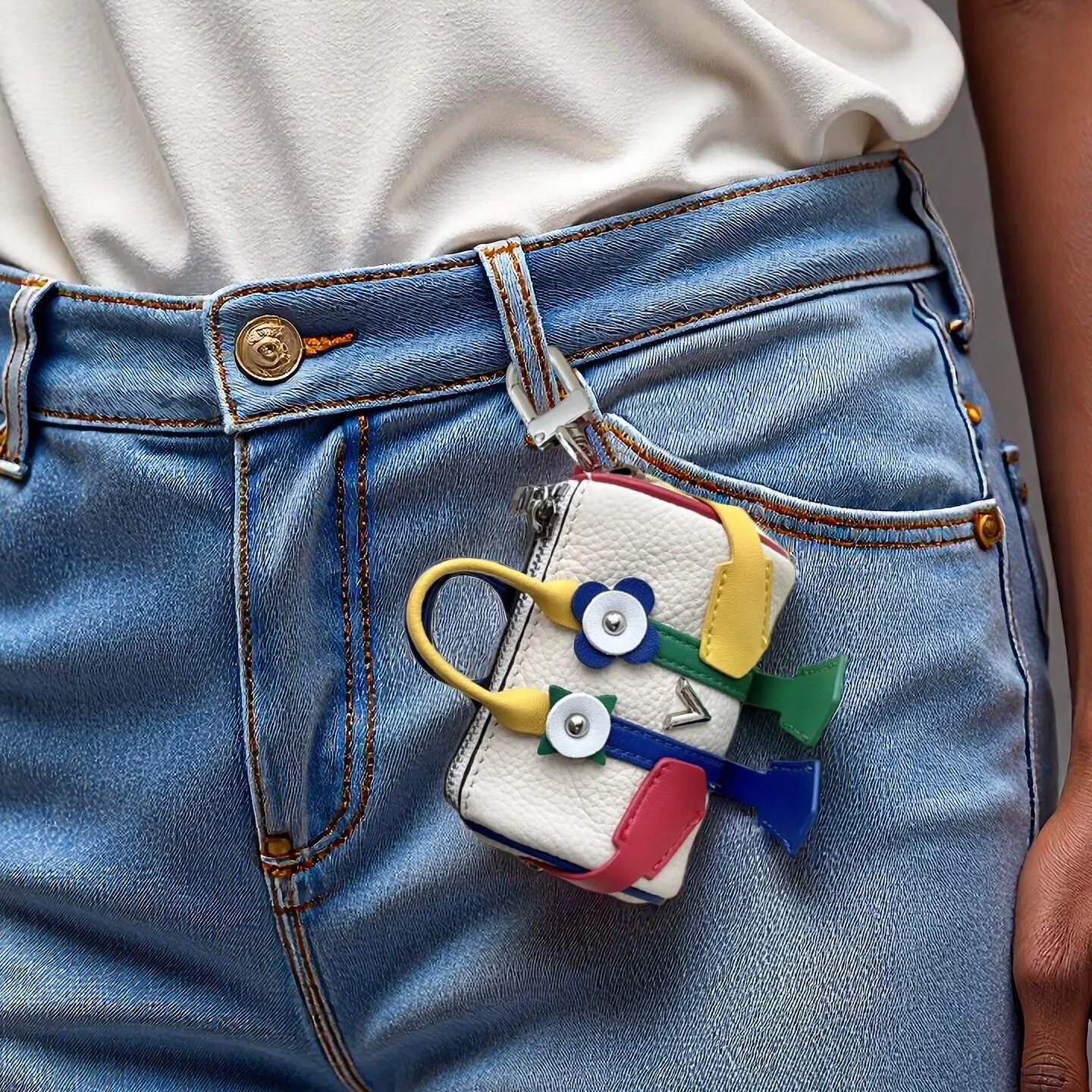 

Women small mini bag charm genuine leather cartoon coin purse fit for earphone lipstick money pouch bag