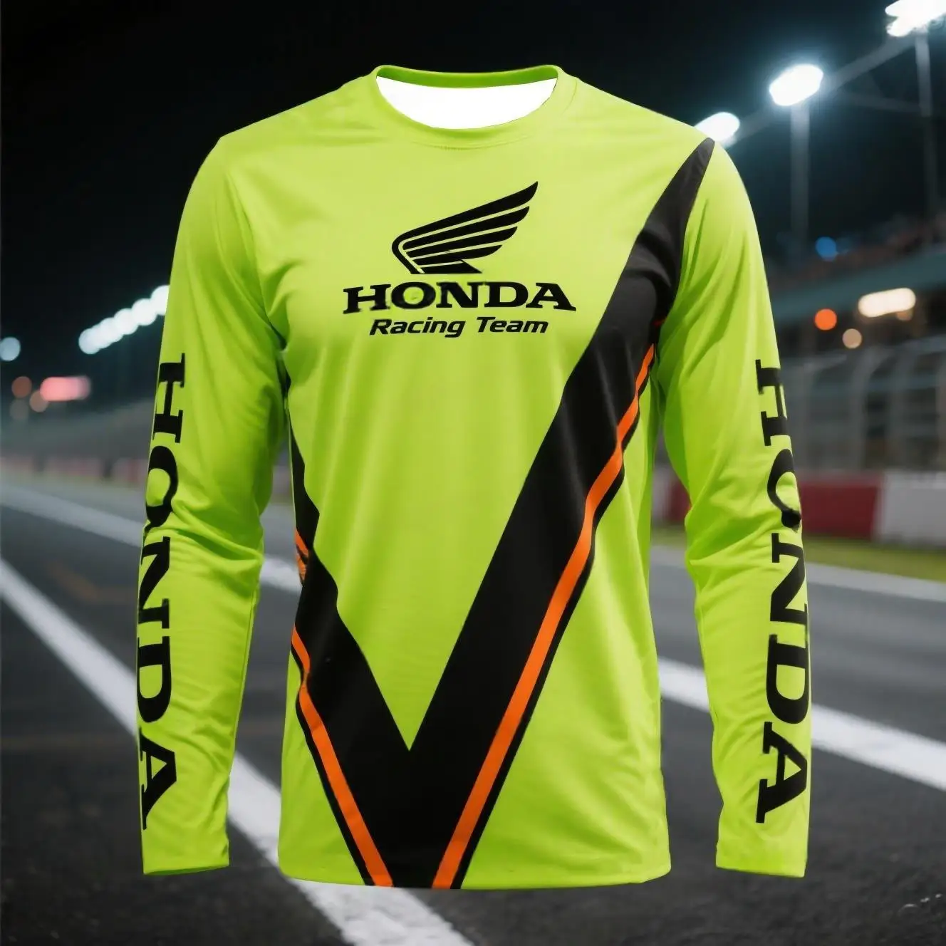 

Summer Men's Honda Quick-Dry Teen T-Shirt Sports Motorcycle Racing Car Brand Long Sleeve Casual Fashion​