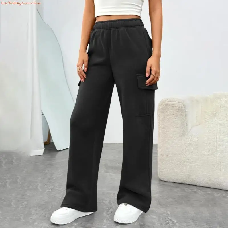 G92D Womens Sweatpants Wide Leg Cargo Barrel Baggy Pants Joggers Clothes Work Travel Outfits