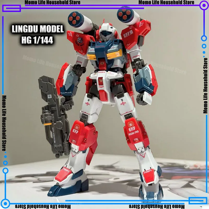 متوفر في المخزون Lingdu HG 1/144 Rx-81la G-Line ضوء درع التجمع نموذج أطقم أنيمي عمل الشكل روبوت البلاستيك نموذج الهدايا اللعب