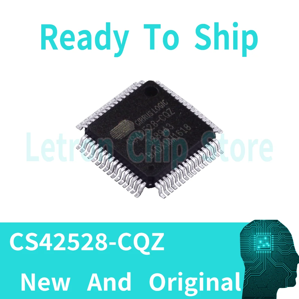 CS42528-CQZ  CS42528-CQZR LQFP-64 8ch CODEC with S/PDIF Receiver DAC New And Original IC Chip