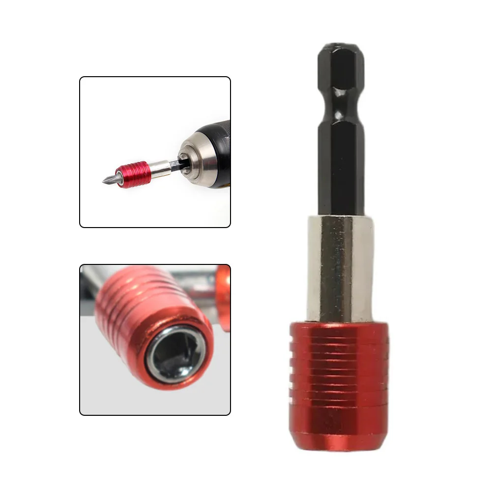 1Pc Hexagonal Handle Magnetic Extension Rod 60mm Screw Bits Extension Rod Quick Change Bit 1/4 Inch Shank Screwdriver Tip Holder