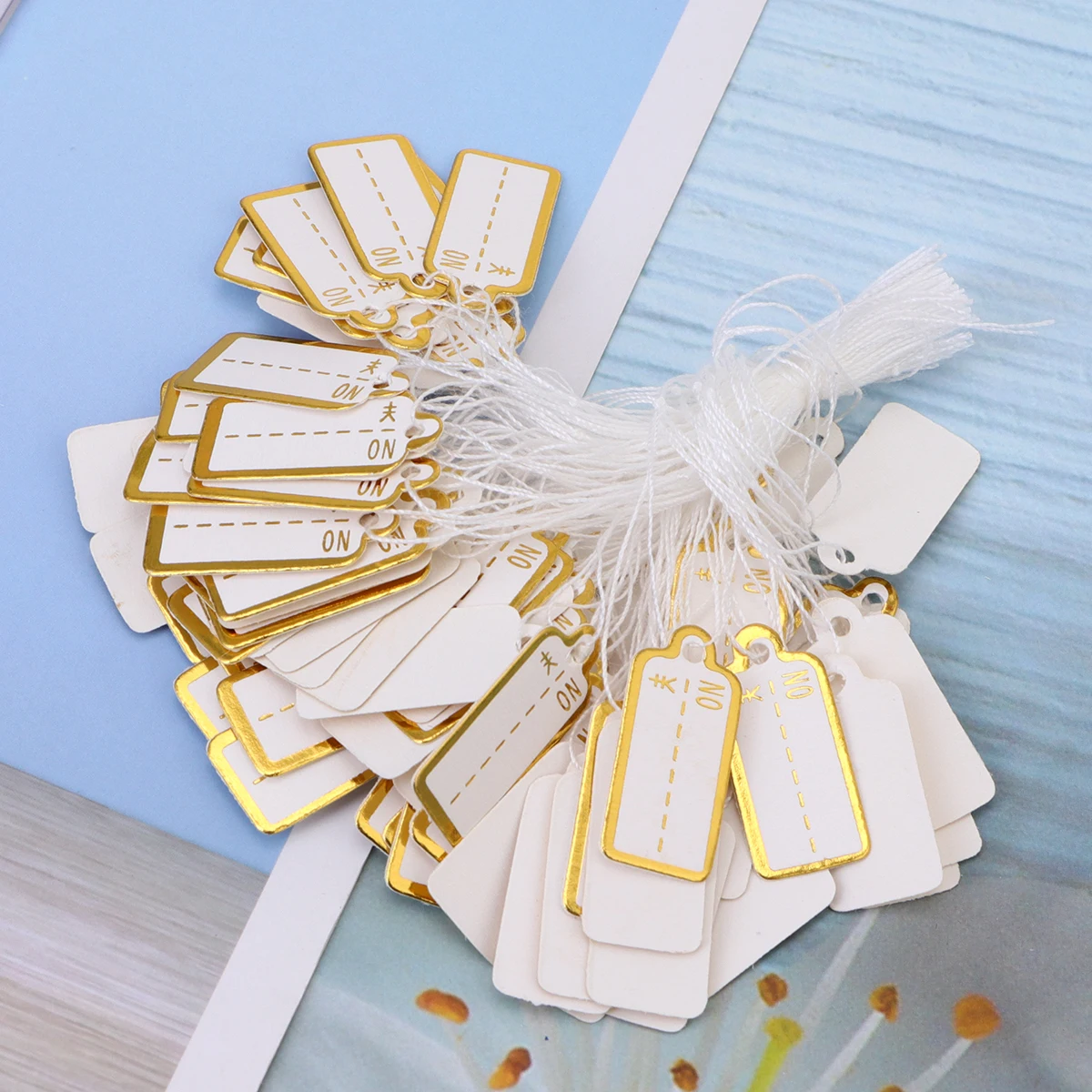

500 Pcs Jewelry Price Tag Mall Paper Label Hand Write Goods Tags Sign for Store