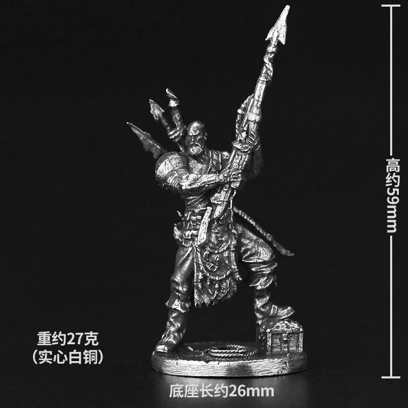 Czysta miedź lutownica Mariner wojownik metalowa zbroja samuraj statuetka figurki żołnierze figurki Model statua zabawki dekoracyjne