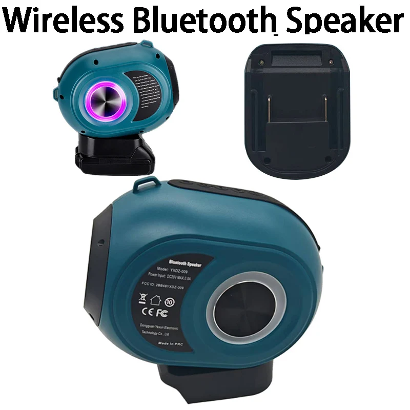 

Wireless Bluetooth Speaker Portable High-Definition Sound System for Makita/Bosch/DW/Milwaukee 18/20V Battery for Festival Party