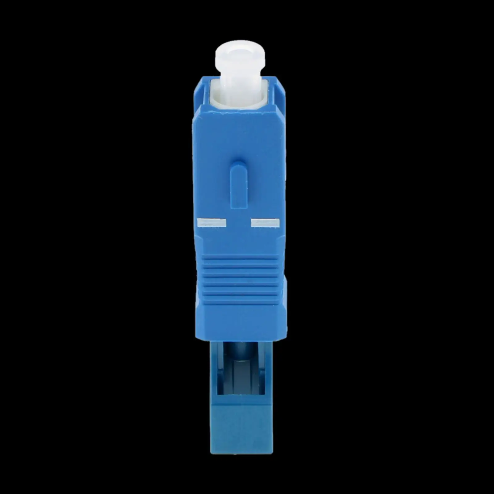 Sc macho para LC Feminino SM Fibra Óptica Conector, Adaptador Azul