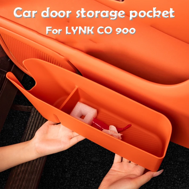 

For LYNK CO 900 2025 Car Door Storage Pocket TPE Material Easy To Clean Car Accessories