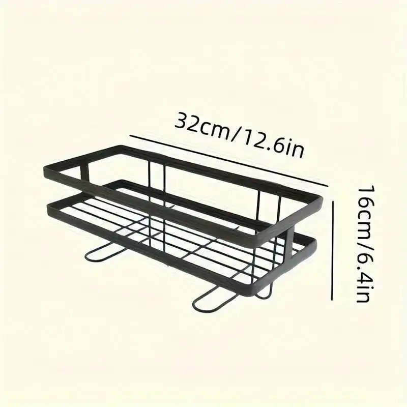No Drill Toilet shower Rack Storage Bathroom Miscellaneous Storage Rack Multifunctional Water Tank Double-layer Storage Rack