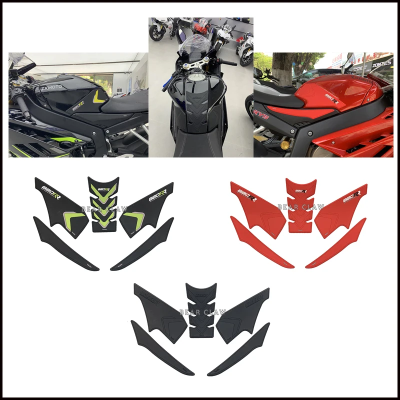 

For ZXMOTO 820RR 820 RR High quality Motorcycle Tank Traction Side Pad Gas Fuel Knee Grip Decal New 2026