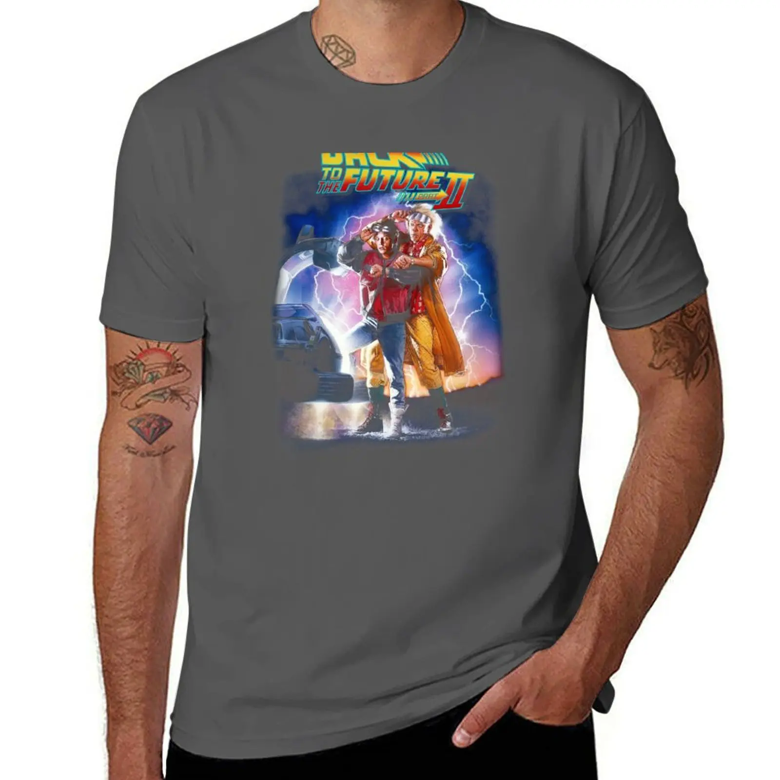 Camiseta playera Love Origin Flims Back to Future II, camisetas para hombre, camisetas de algodón, camiseta de alta calidad