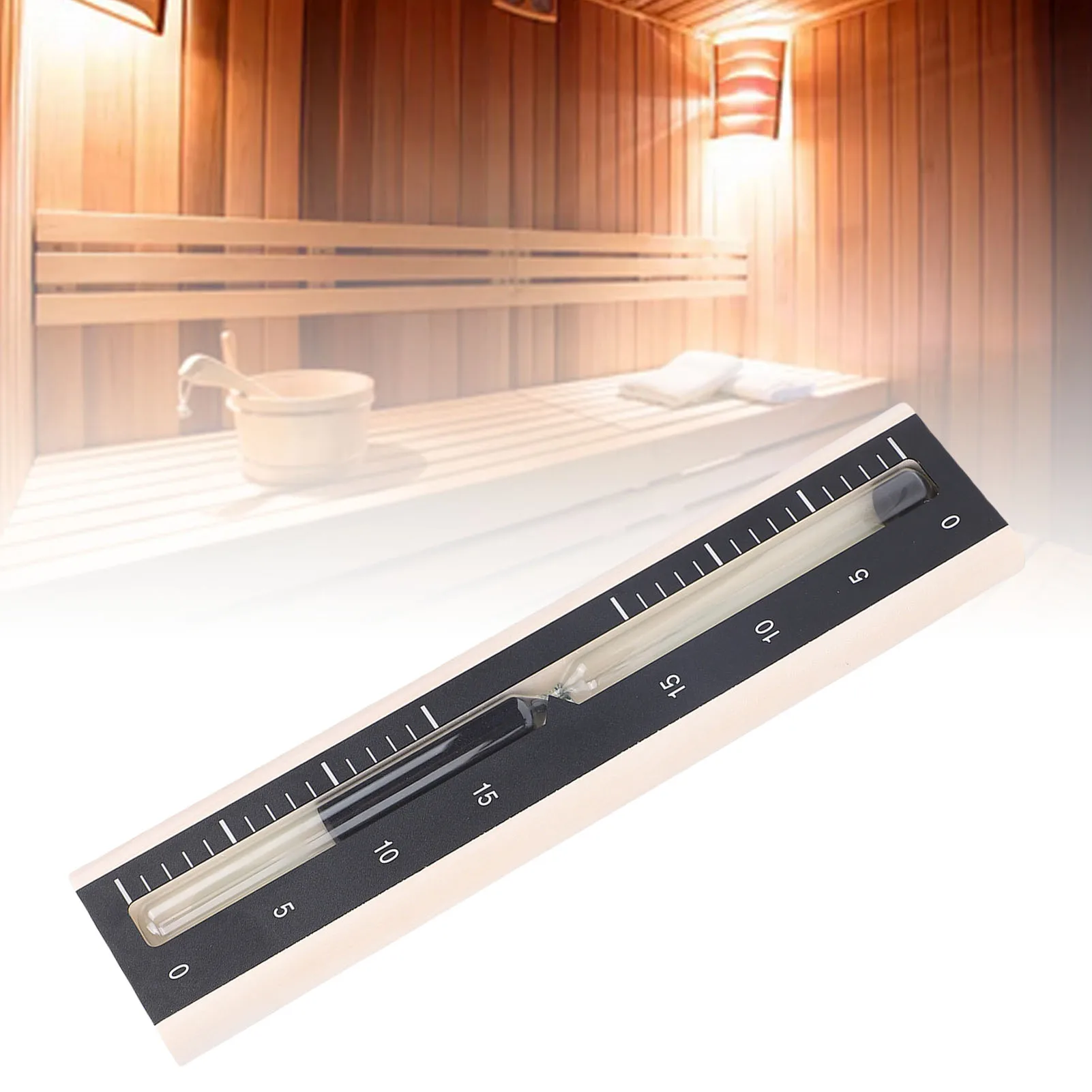 

15 Minutes Sauna Timer Wooden Hourglass Wall Mounted Sand Clock for Home Sauna SPA Room Sauna Room Timer Wooden Sauna Hourglass