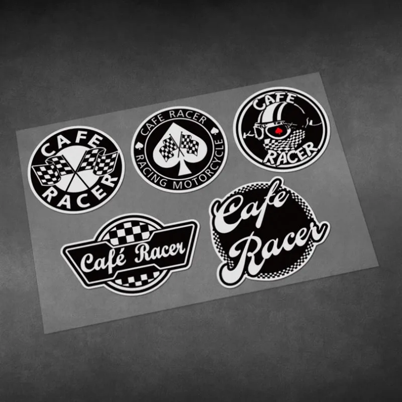 

CAEF RACER Retro Stickers Motorcycle Car Reflective Decals Laptop Refrigerator Skateboard Water Bottle Waterproof Sticker Vinyl