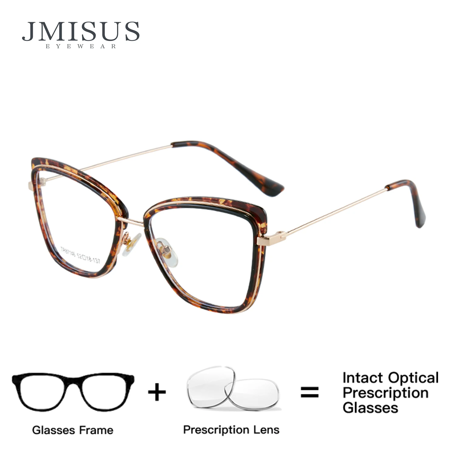 jmisus-﻿-ファッションキャットアイ処方メガネ女性用遠近両用バタフライ型光学メガネ