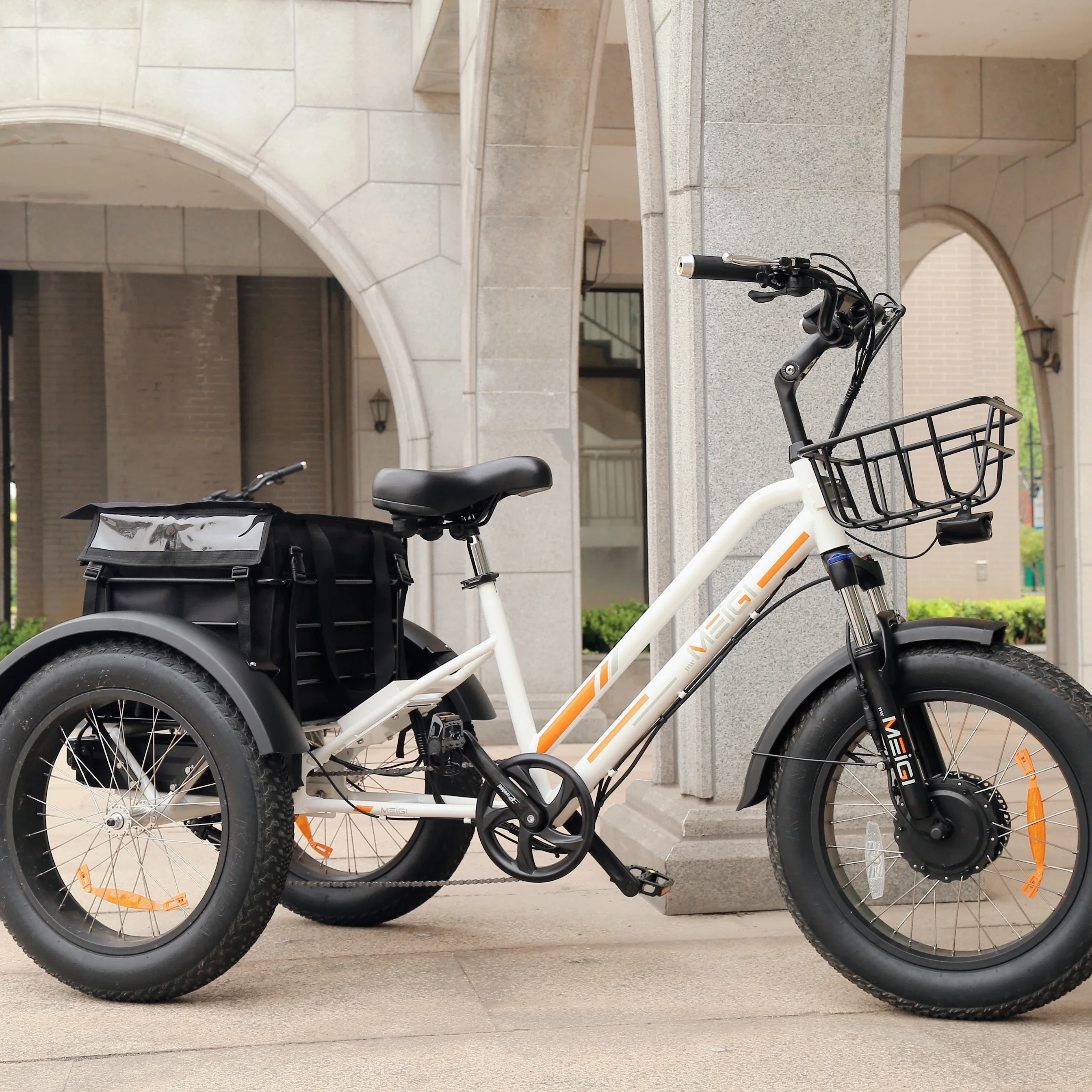 

Fast Shipping 3 Wheels Electric Bike US Stock E-trikes Electric Tricycle With 48V 750W Bafang Motor For Delivery
