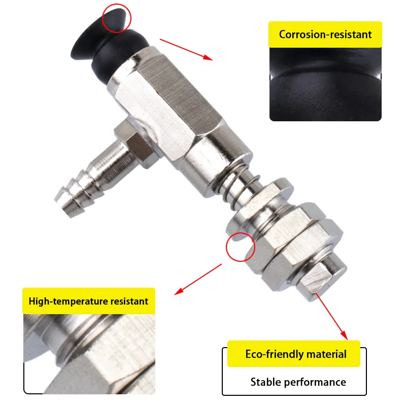 WEH 시리즈 버퍼 피팅 로봇 진공 흡입 컵 고정 장치 WEH16-d5/d6/d8 높은 흡입력