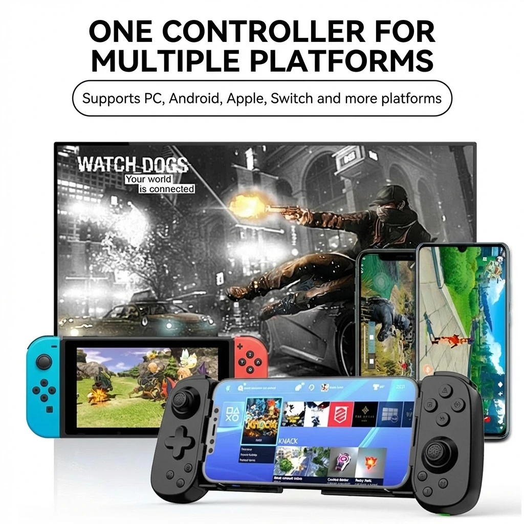 

Wireless Gamepad Stretching Extendable Gaming Controller Bluetooth Handle Pad for iPhone Android Gamepad Game Accessoires