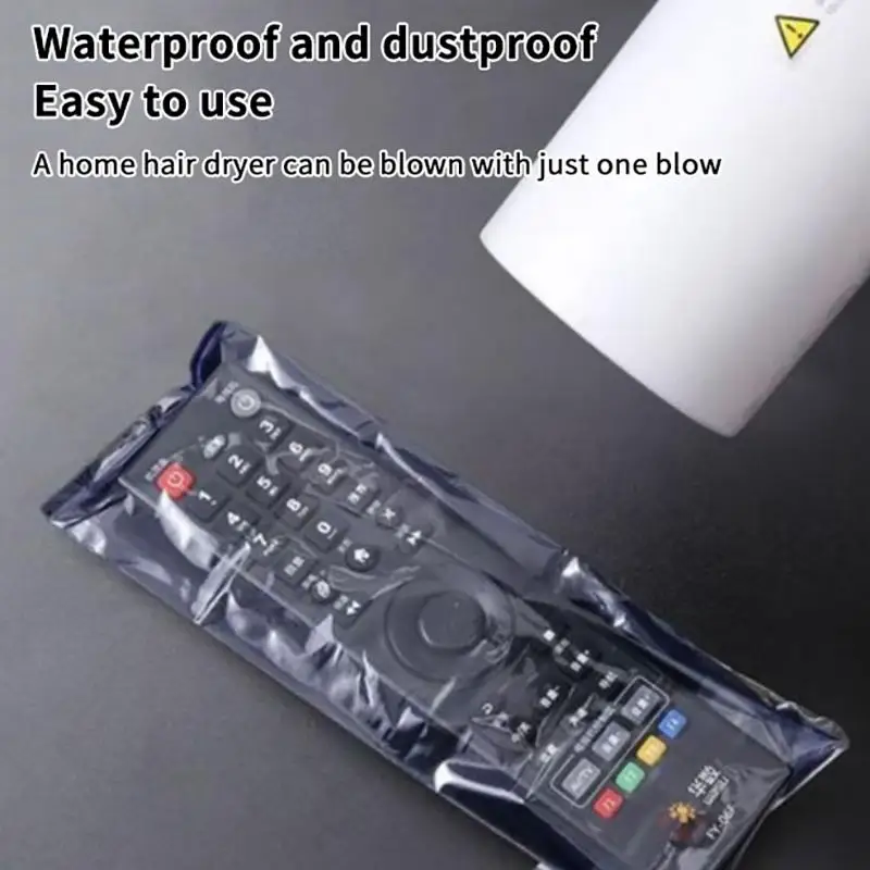 10-60pcs Transparent Shrink Film Bag Anti-dust Protective Case Cover For TV Air Conditioner Remote Control Shrink Plastic