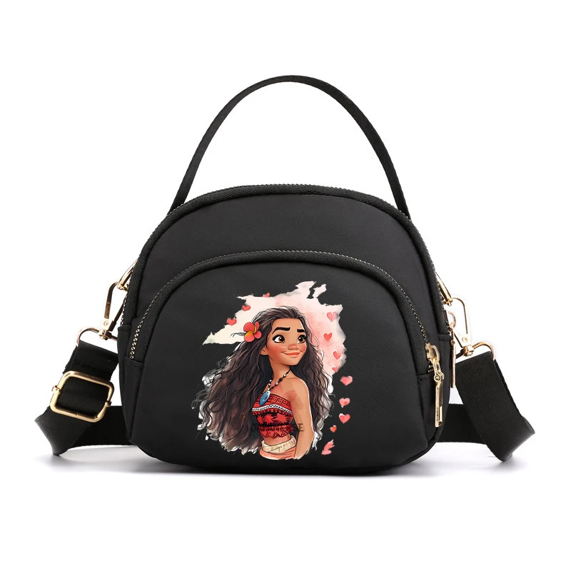 Disney Moana 2 Shoulder Bag for Women Anime Fashion Messenger Bag Students Commute Portable Phone Pouch Popular Handbag Gifts