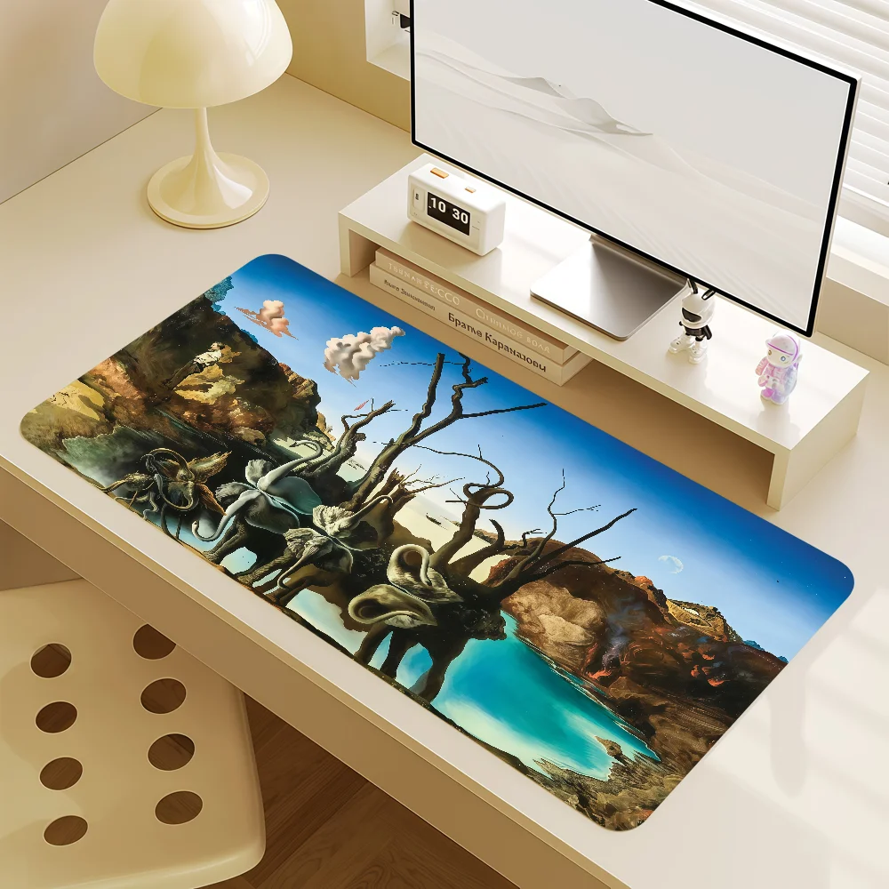 Mouse Pad MousePad Art Non-slip S-Salvador Lockedge Dali Modern Office Student Gaming Thickened Large Writing Pad Cushion