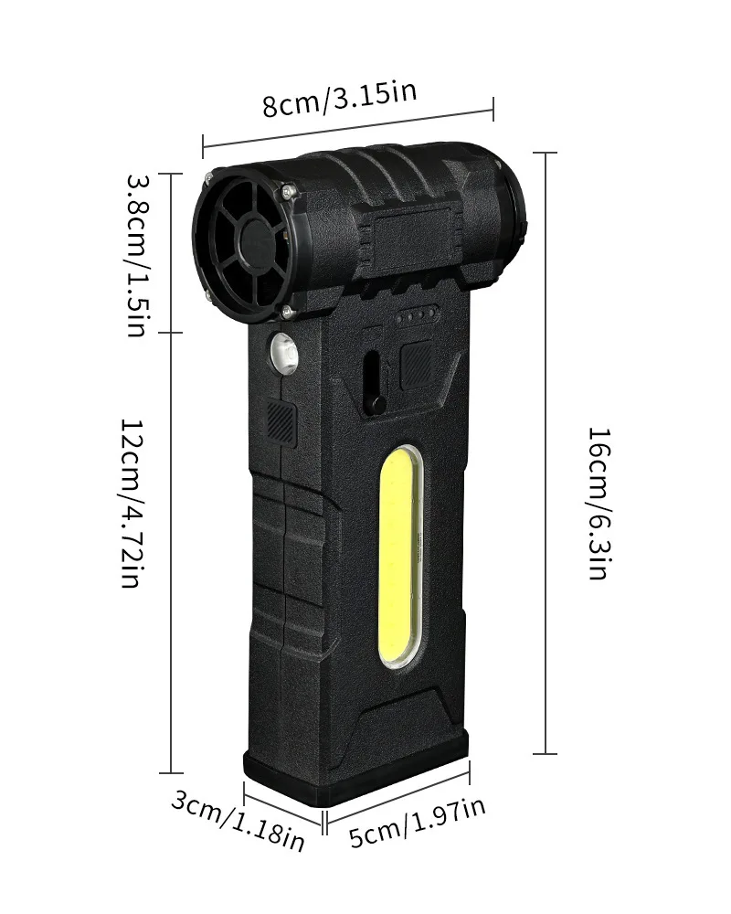 980000RPM 강력한 에어 블로워 브러시리스 모터 강력한 팬 진공 청소기 강한 바람 53m/s 터보 제트 블로워 타입-C 충전