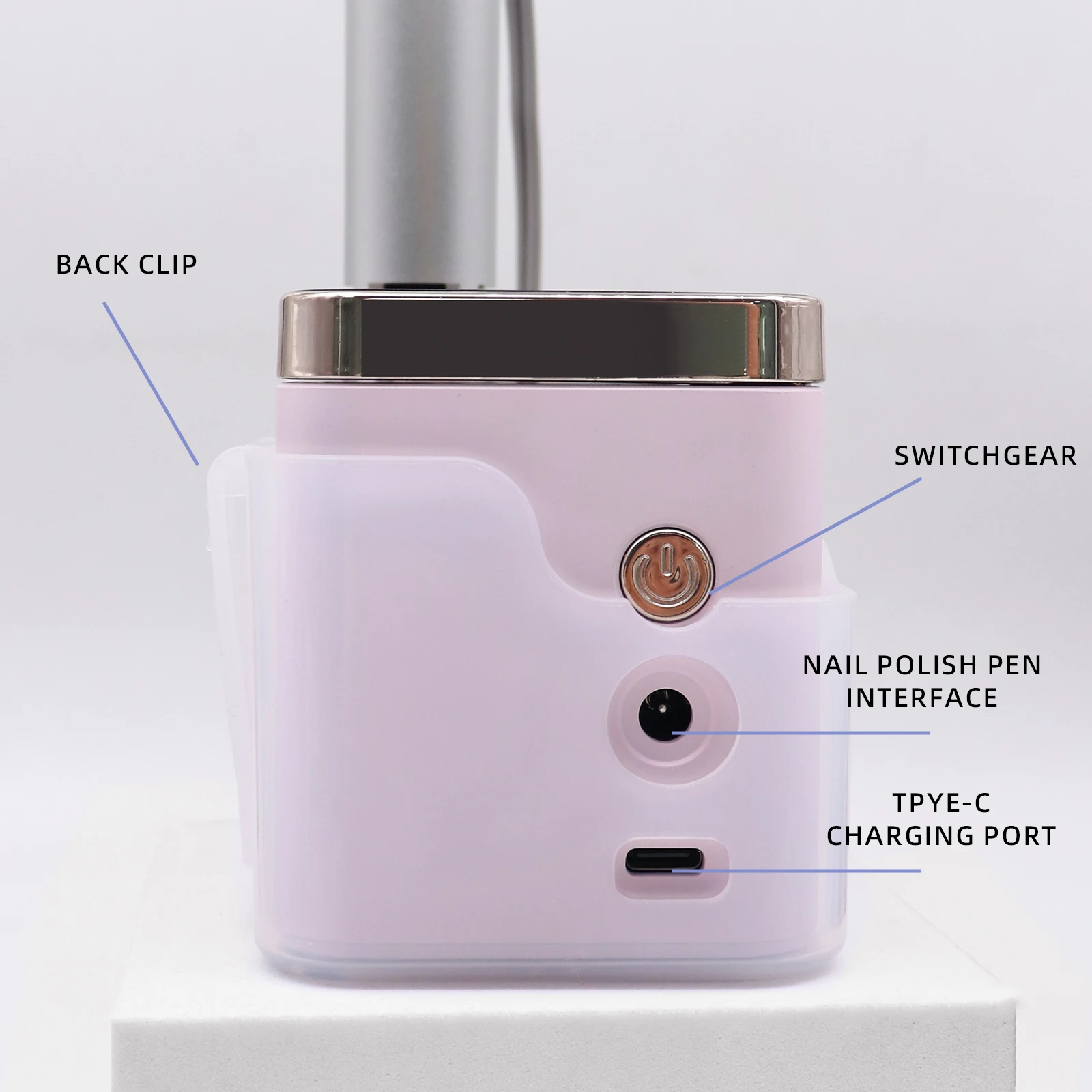 قلم ساندر الأظافر لإزالة الأظافر، مطحنة أظافر كهربائية خاصة لإزالة الجلد الميت، شحن مصباح كلمة ذكي، فليب جديد #4