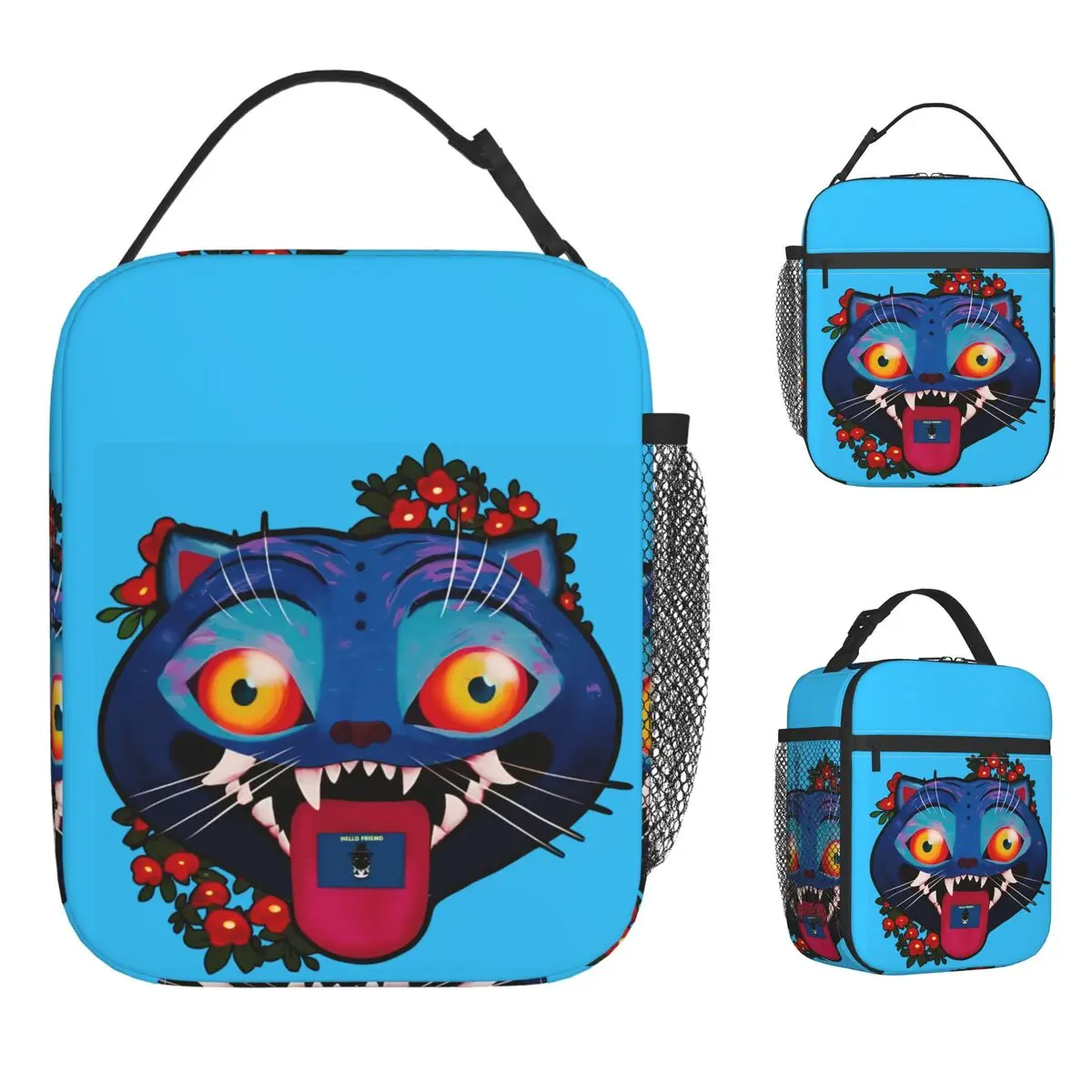 

Kpop Demon Hunters Derpy Tiger Сумка для обеда Портативная коробка для завтрака Детская офисная сумка-холодильник Забавные оксфордские термосумки-тоут