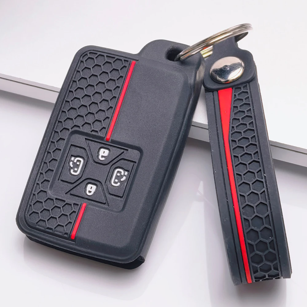 Key Fob Case for Toyota Alphard Vellfire Estima Previa Noah Voxy Esquire Sienta Isis Honeycomb Grip Texture Anti Lost Key Strap