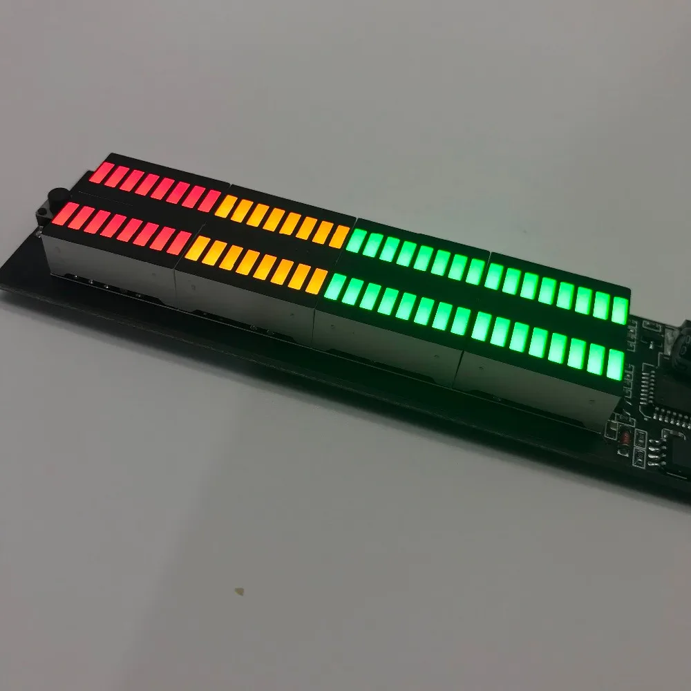 Imagem -05 - Multi-mode 32 Led Indicador de Nível Música Spectrum Display Atmosfera Luz Áudio Ritmo Lâmpada vu Medidor Carro Player dc 12v