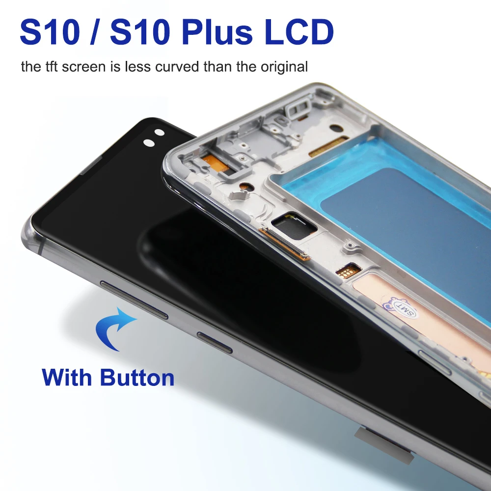 Screen for Samsung Galaxy S10 Plus S10+ G975 G975F Lcd Display Digital Touch Screen  with Frame for Samsung Galaxy S10 Assembly